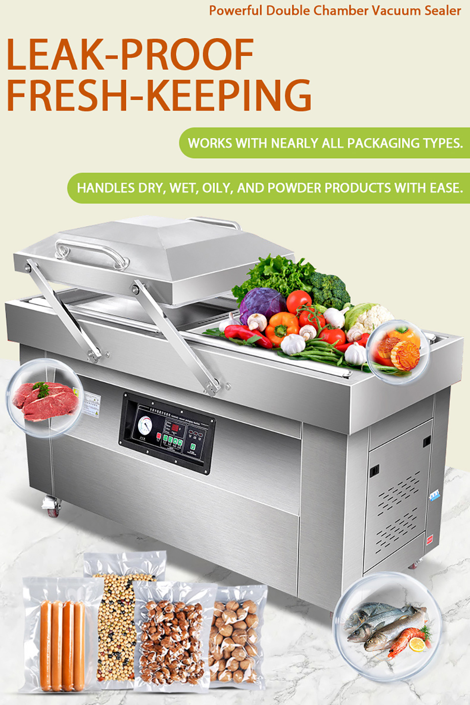 double chamber vacuum machine