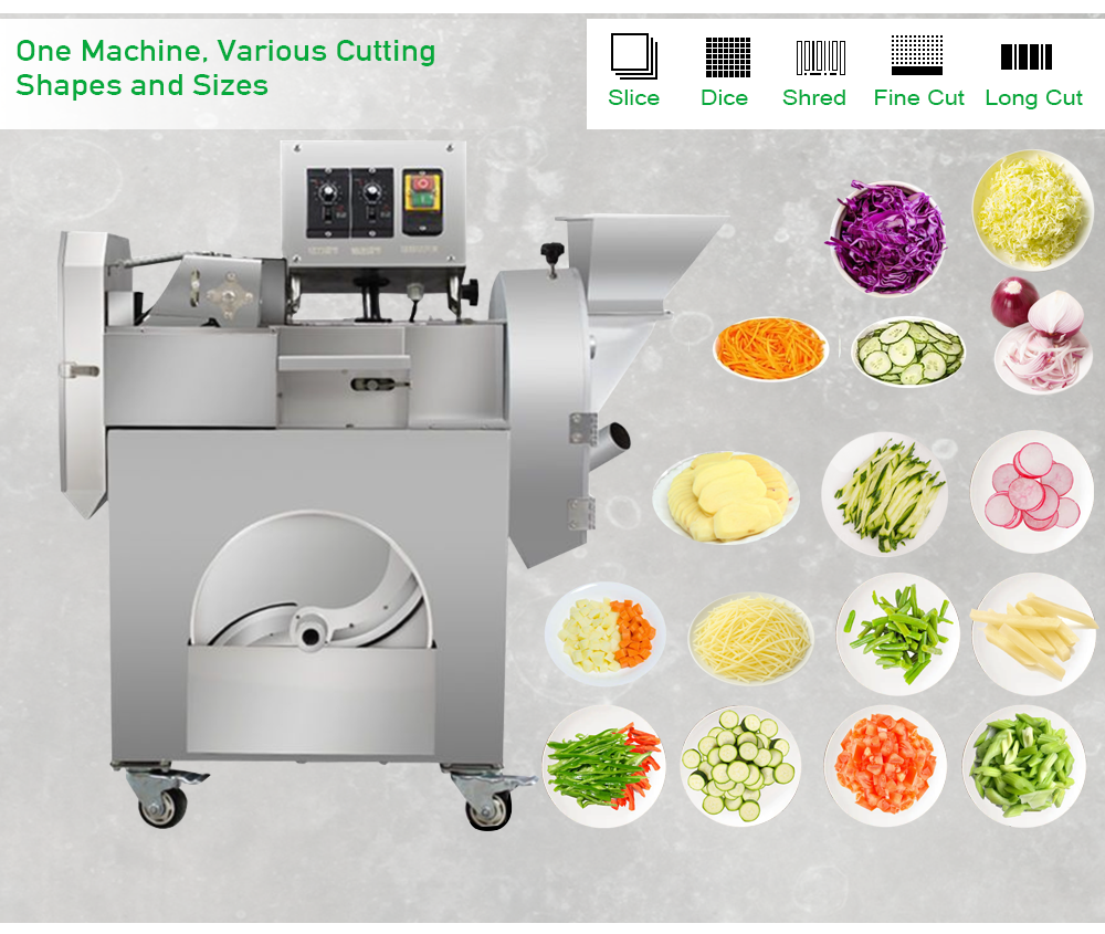 vegetable cutting machine for commercial use