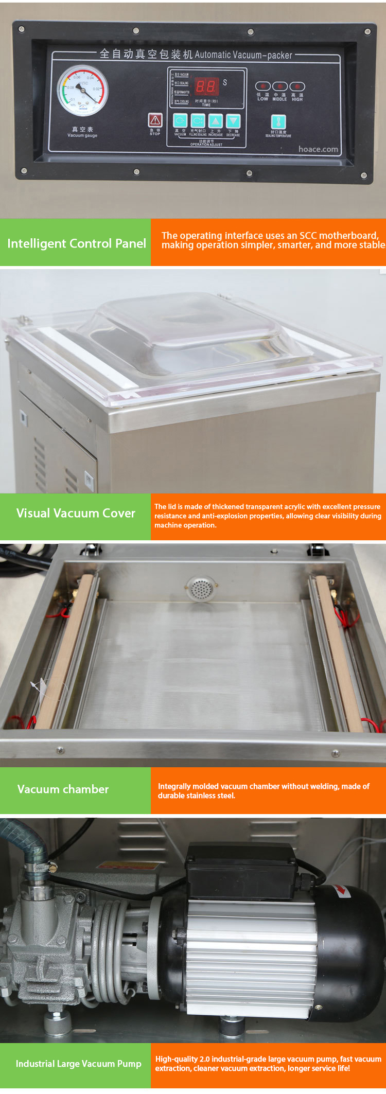 vegetables chamber vacuum packaging machine